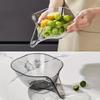 High-Quality, Versatile Kitchen Drain Basket - Multifunctional Plastic Strainer with Funnel for Vegetables, Pasta, Fruit & Salad