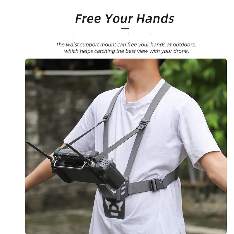Chest Strap for DJI RC Plus 2 Remote Control Lanyard bdomen Support Bracket for DJI gras T100/T70/T60/T50/Matrice 4E Drone
