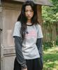 CAVISH Old Glory Ringer Layered Ls Tee Gray(Cv2Gfft558A)