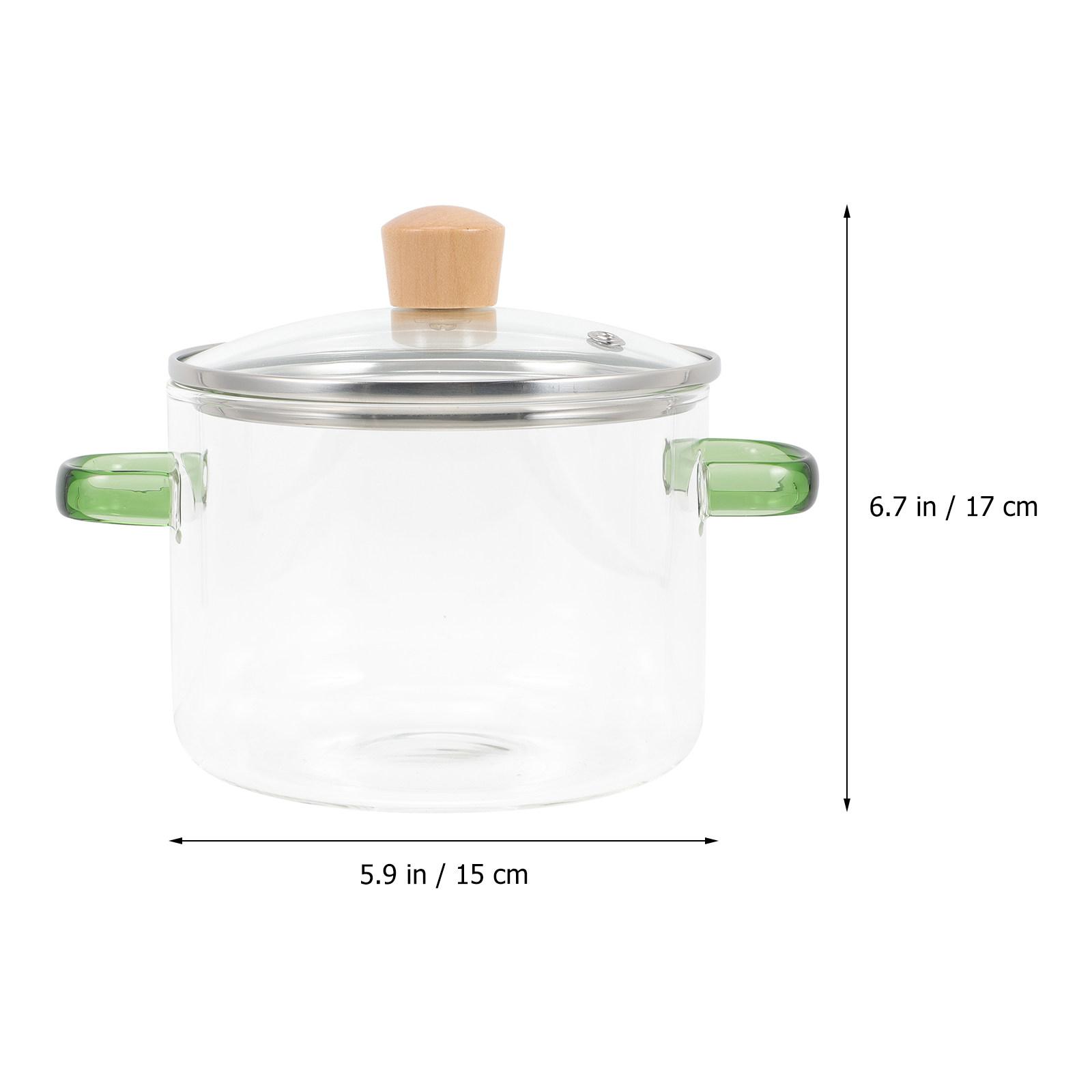 

Pot Heat-Resistant Cooking Pot Lid For For Soup Kitchen Stew Noodle Food Pots Cookware Home Pots світло-зелений колір
