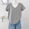 Solid Color Modal Short Sleeve T-Shirt Women's Summer New Loose Lazy Bottoming Top Women's Versatile