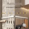 Multi-Functional Wall-Mounted Kitchen Hook Rack for Utensil Storage