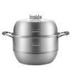 32cm 304 ss 2-layer steamer pot, universal cooktop (mcz705)