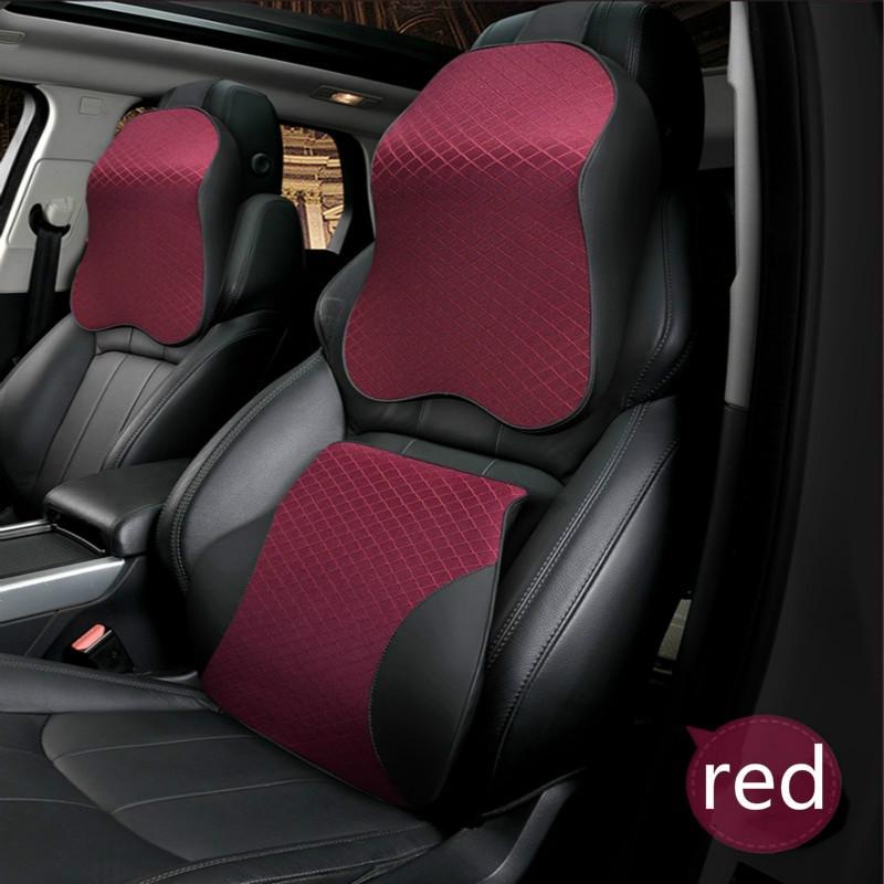 2pcs Sets Car Waist Protection Memory Cotton Cushion Driver Seat Headrest Backrest Set At Affordable S Free Real Reviews With Photos Joom - Red Car Seat Cover Sets 2pcs Sets Car Waist Protection Memory Cotton Cushion Driver Seat Headrest Backrest Set At Affordable S Free Real Reviews With Photos Joom - Red Car Seat Cover Sets