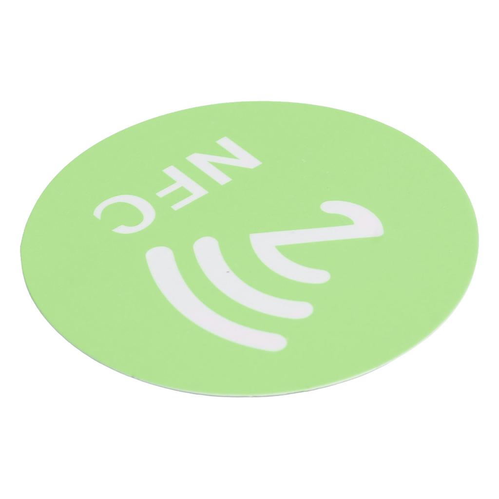 20PCS NFC Stickers Compact Portable Interference Resistant Rewritable CUID NFC Adhesive for NFC Enabled Devices Green