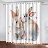 Easter Bunny Eggs Styles High Shading Curtains Variou Cartoon Styles and Colors Thick Blackout Drape Living Room Bedroom Curtain