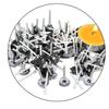 200Pcs Smokeless Natural Coated Cotton Candle Wicks Cores with Metal Tabs Base for DIY Tealight Candle Making Supplies