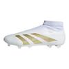 adidas Scarpe da ginnastica unisex Predator League Laceless FG Day Spark Pack Bianco Bianco nuvola Oro metallizzato IF6332