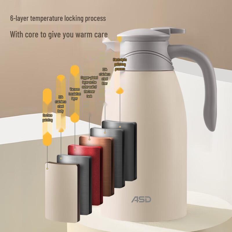 Aishida 304 Stainless Steel Portable Vacuum Flask