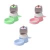 Automatic Pet Feeder,Pets Automatic Feeder,Press To Feed Visible Window Cat Food Water Dispenser,Dispenser for Dog Kitten Cat
