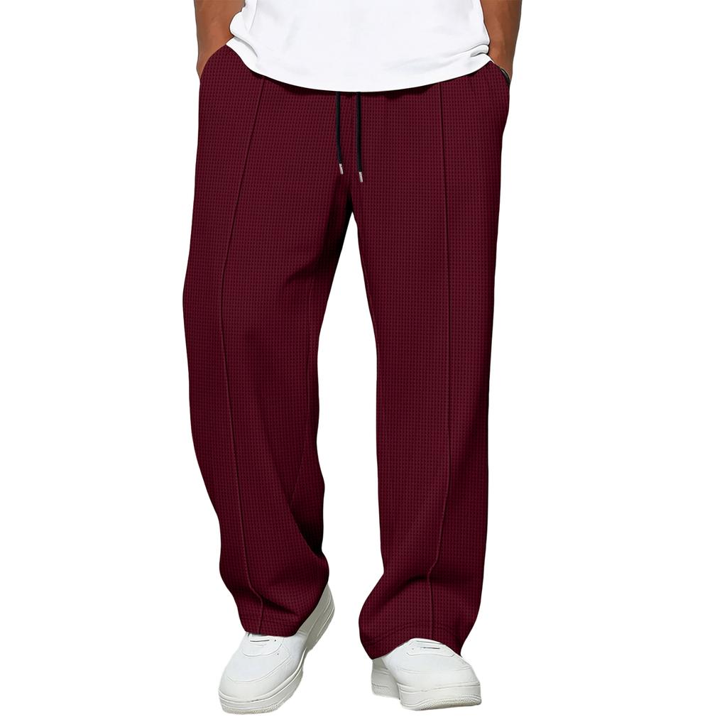 Men's  Leisure  Loose  Sports  Rope  Straight  Cylinder  Trousers