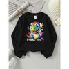 European Sizes Girls' Round-Neck Pullover Shirt, Soft Comfortable Crewneck Sweatshirt, Versatile Casual Wear for Outdoor Sports, Ideal Gift