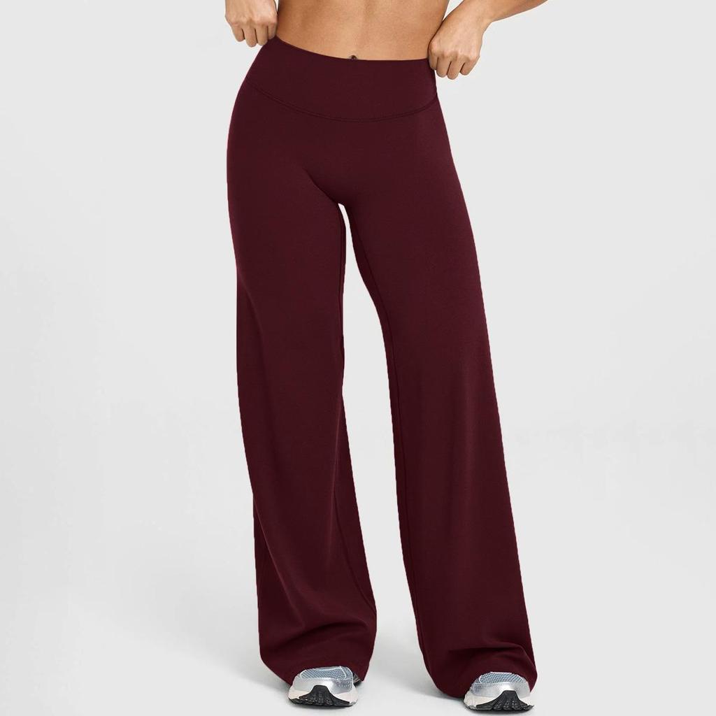 Cross-Border Peach Hip Lifting Wide-Leg Yoga Pants - Women's High Waist, High Elasticity, Straight Tube Sports Fitness Wear