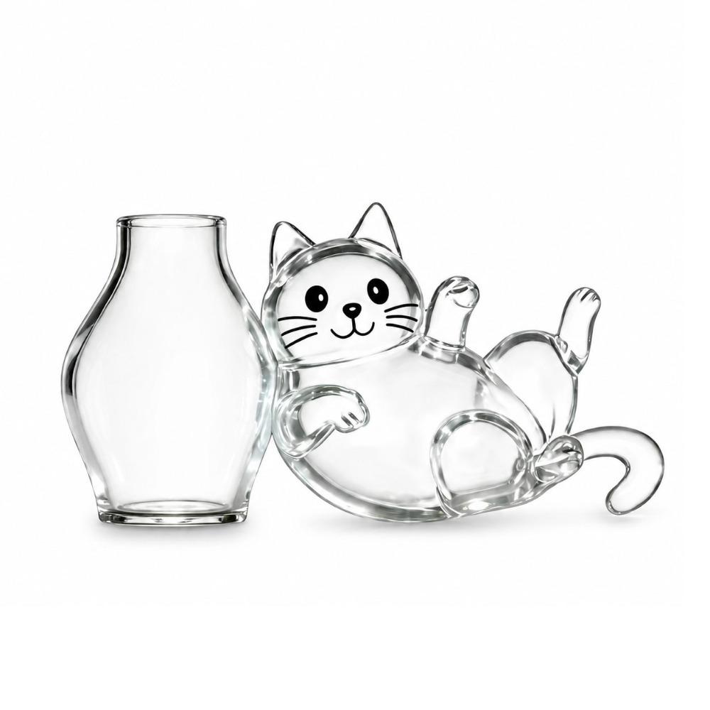 Transparent Cat Hair Storage Memorial Box Magnetic Pet Memorial Box  Home Refrigerator Decor Style 1