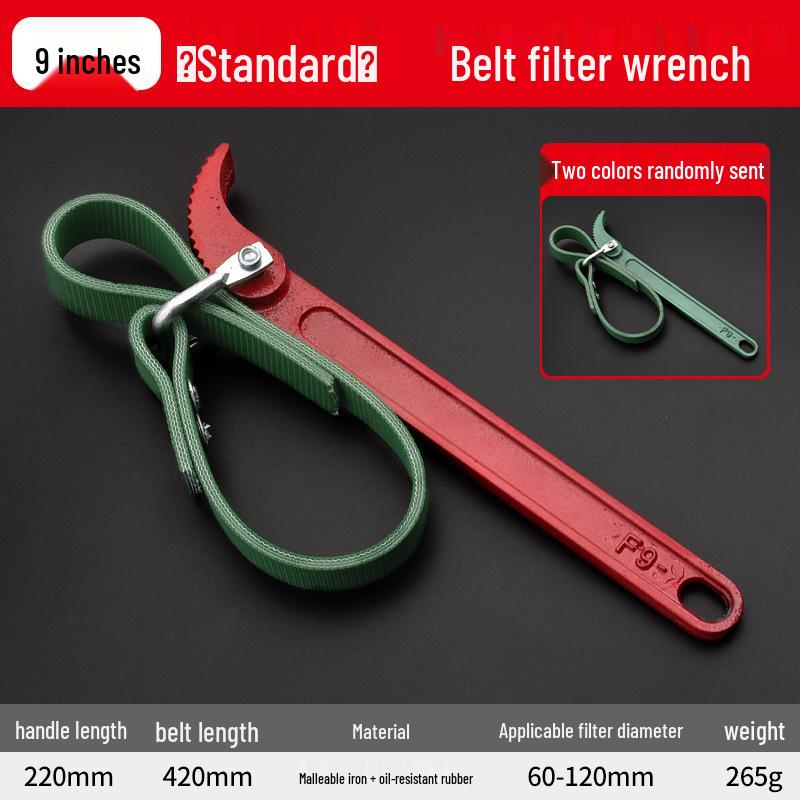 Universal Engine Oil Filter Remover and Installer Tool with Belt Chain