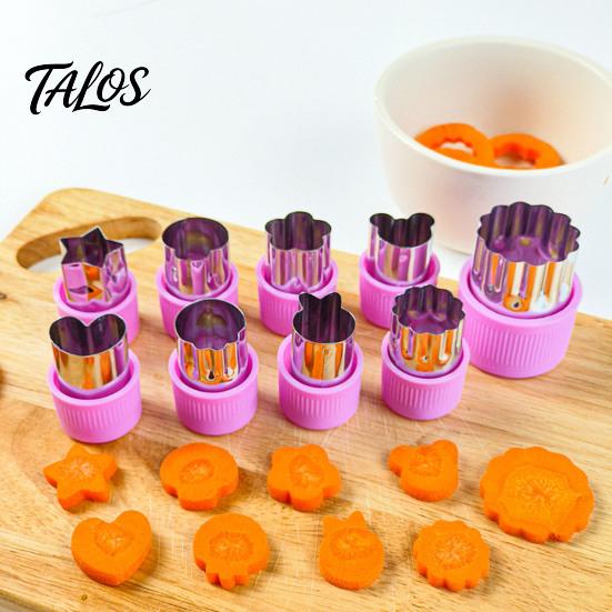 Stainless Steel Cookie Cutter Set for Fruits Vegetables And Pastries, Biscuit Cake Press with Safe Protective Handle, Kitchen Tool for DIY Pastry