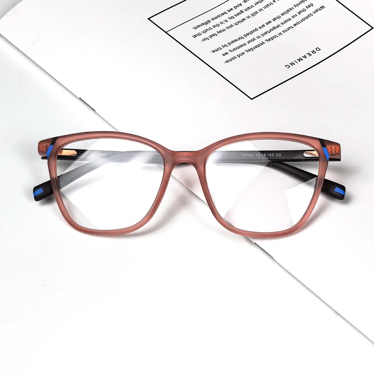 

SHINU Women Optical Glasses TR90 Retro Eyeglass Frames, Spring Hinge Vintage Glasses for Women Big Size 140 Mm Wide Sh041