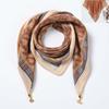 Idyllic small fresh women's imitation silk square scarf silk scarf temperament versatile scarf shawl heat