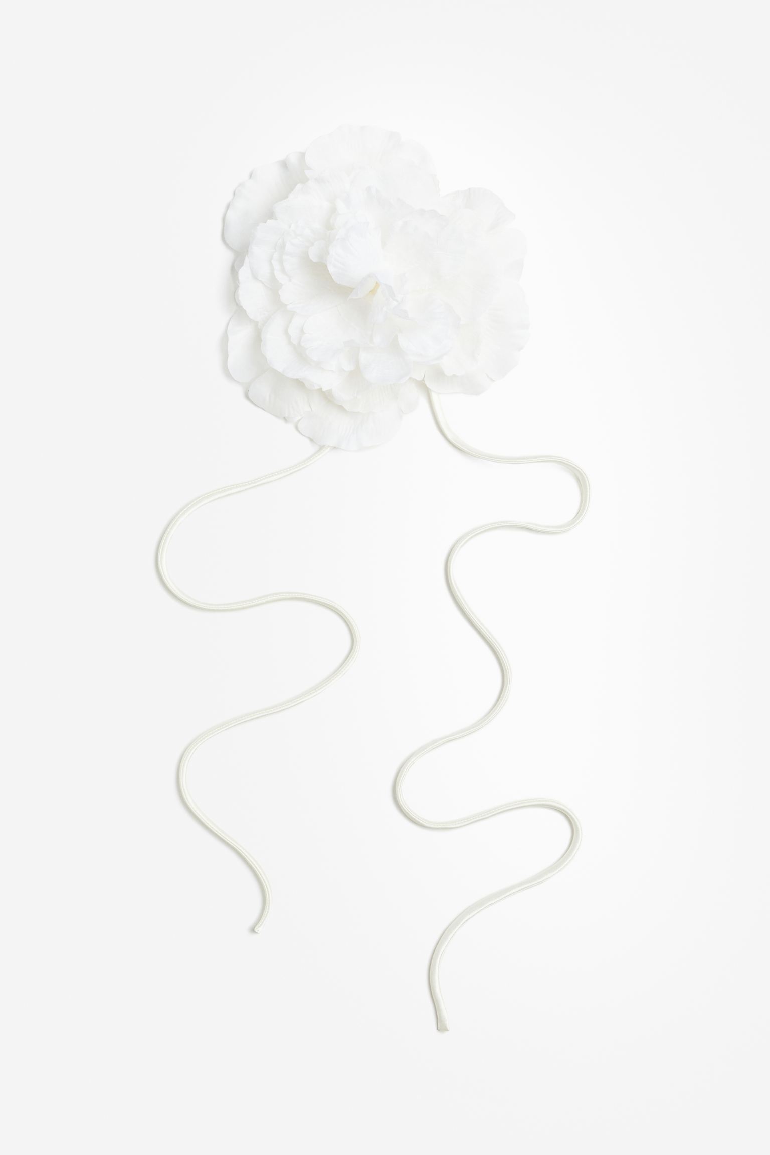 

Appliqued scarf necklace