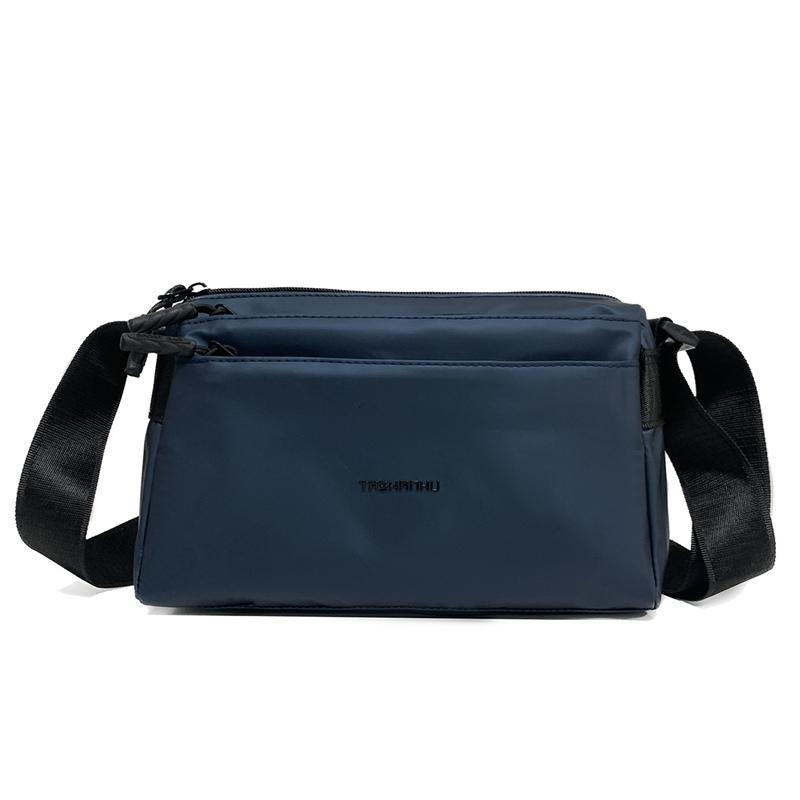 Lightweight Nylon Multi-Layer Shoulder Bag Commuter Crossbody Bag