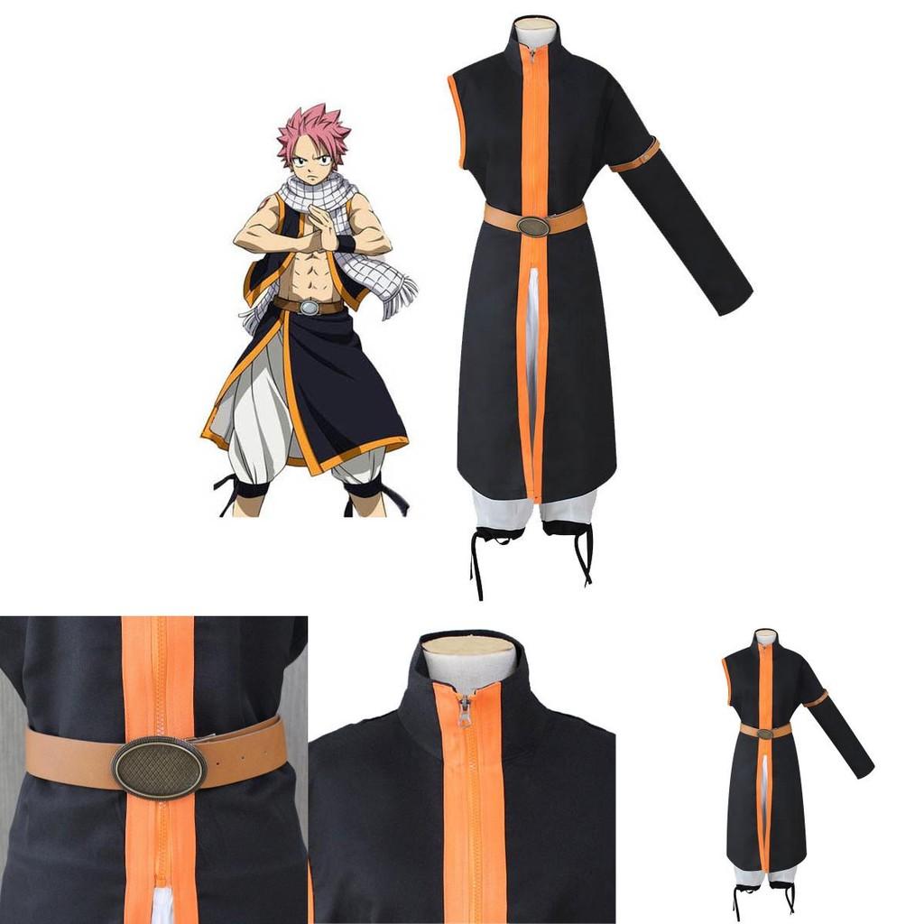 Exquisite Anime Fairy Tail Natsu Dragneel Halloween Cosplay Costume Unisex Outfit