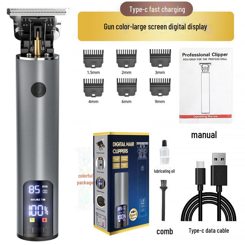 Men's Electric Bald Hair Clipper for Barber Shops & Salons