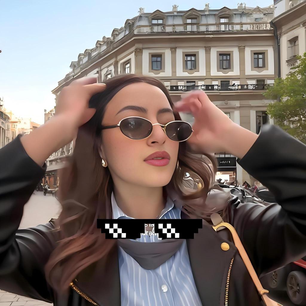 1PC New Sardine Mirror Legs European and American Sunglasses Women's High Fashion Glasses Cross Border Oval Sunglasses Men