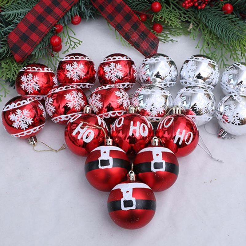 12 Stück Weihnachtskugeln für Weihnachtsbaum Hängende Kugel Ornament für Hochzeit Winterurlaub Party Tischdekorationen