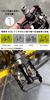GORIX Flat Bicycle Binding Pedals with Adjustable and Cleats Included for Road and Road Fixed Single-Sided Fixation, Lightweight, (GX-PMS106), Black,