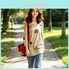 T-shirt da donna a maniche lunghe con scollo rotondo e fantasia floreale, abbigliamento casual per la primavera e l'autunno