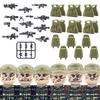 City SWAT Ghost Commando Figures Building Blocks Modern Police Special Forces UN Army Soldier Military Weapone Bricks Toys