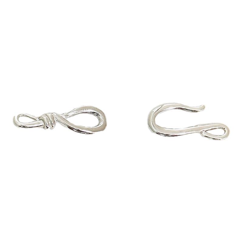 Handmade S925 Sterling Silver Fish Tail Clasp for DIY Jewelry Making - Bracelet & Necklace Beading Accessories