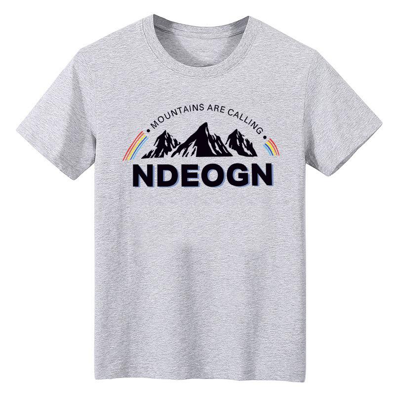 Men Urban Retro Number Print T‑Shirt Short‑Sleeve Crew Neck Casual Daily Summer Loose Tee