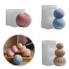 Geometrics Sphere Candle Making Mould Heat Resistant Silicone for Artistics Candle and Decoration