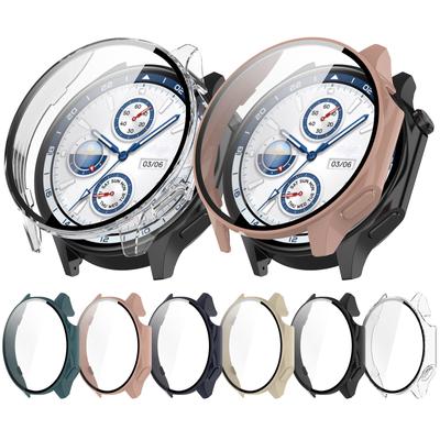 Screen Protector Case Full Coverage PC Protective Cover Washable Housing Skin for Oppo Watch X / OnePlus Watch 2 Repair