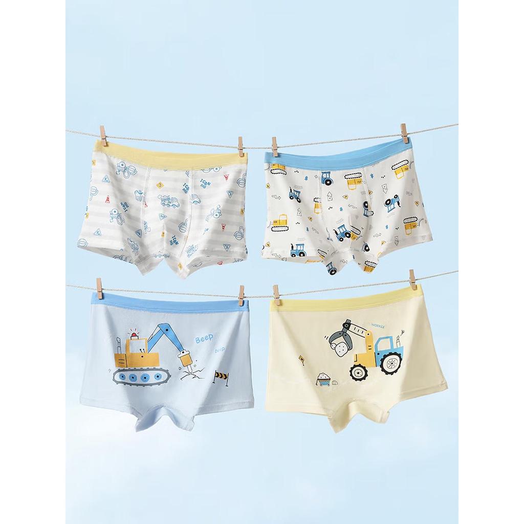 A-Qualität Reine Baumwolle Jungen Boxershorts: Antibakterische, Nahtlose, Atmungsaktive 10A Unterwäsche mit Vollbaumwollzwickel