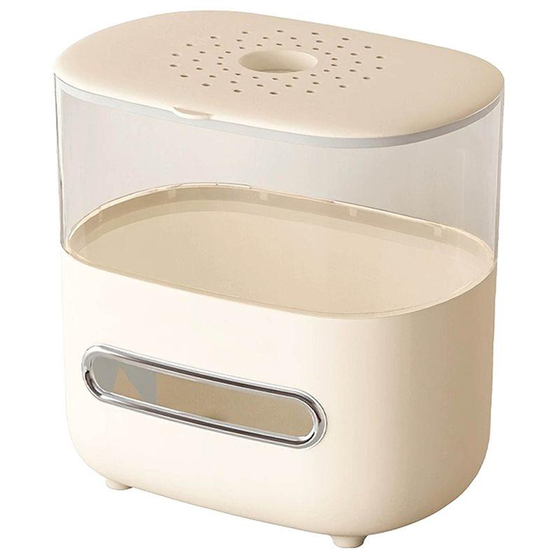 

Tissue Storage Box One-Piece Design Desktop Small Fish Tank For Living Room, Office, And Combined Use