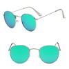 Hot selliing Men Women Sunglasses Fashion Metal Frame UV400 Vintage Ocean Lenses Unisex Round Sun Glasses