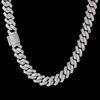 14mm Diamond Zircon Miami Prong Cuban Link Chain For Men Necklace Choker Iced Out Hip Hop Jewelry