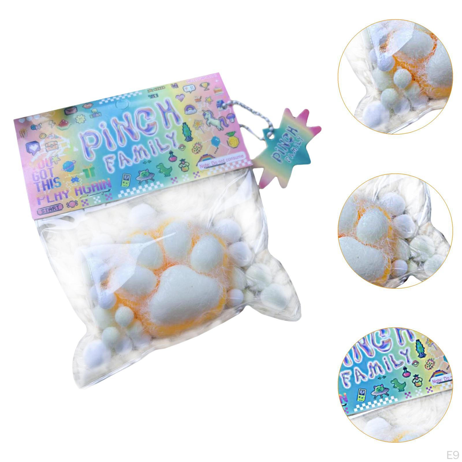 Мягкая игрушка «Кошачья лапка» Новинка для вечеринок Небьющаяся Милая Форма Фиджет синий — фото 12