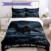 Set Biancheria da Letto Stile Gotico Traspirante Copripiumino con Federe Biancheria da Letto Decorativa per Camera da Letto Decorazione Casa Regalo di Compleanno