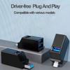 USB 3.0 HUB Adapter Extender Mini Splitter Box 1 To 3 Ports Data Transfer High Speed USB2.0 Hub For PC Laptop U Disk Card Reader