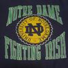 T-shirt Bleu Vintage Années 90 Logo 7 Fighting Irish de l'Université de Notre Dame NCAA