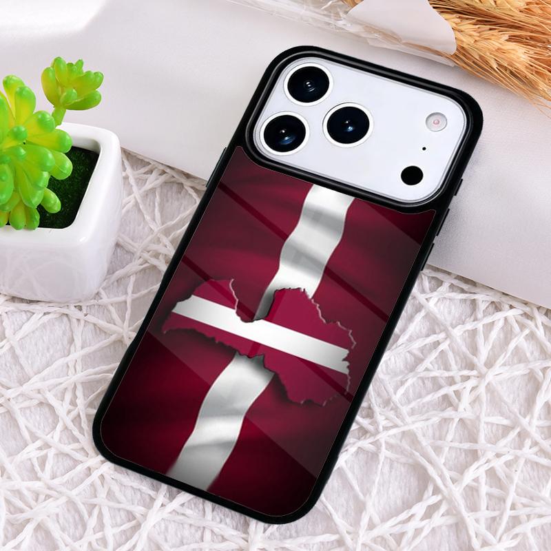 

Latvia Flag Phone Case for iPhone 17 Air 16 15 11 12 14 13 Pro Max Shockproof Cover iPhone 12