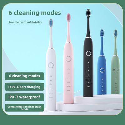 Rechargeable Soft Bristle Electric Toothbrush & Water Flosser - Automatic, Universal Model for Adults & Kids