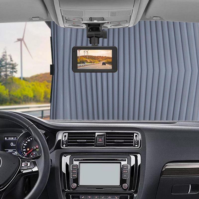 Retractable Windshield Sun Shade Windshield Sunshade For UV Protection Extra Large Sunshade For Front Rear Windows Magnetic