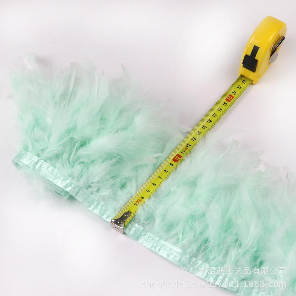 Turkey Feather Cloth Edge Diy Car Doll Decorative Material Fire Lace Dress Skirt 1M/Bag