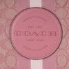 Coach Dempsey 22 Monogram Stripe Logo Accent Fabric And Leather Tote Bag Women tote Pink Latte CQ878-IMXCV