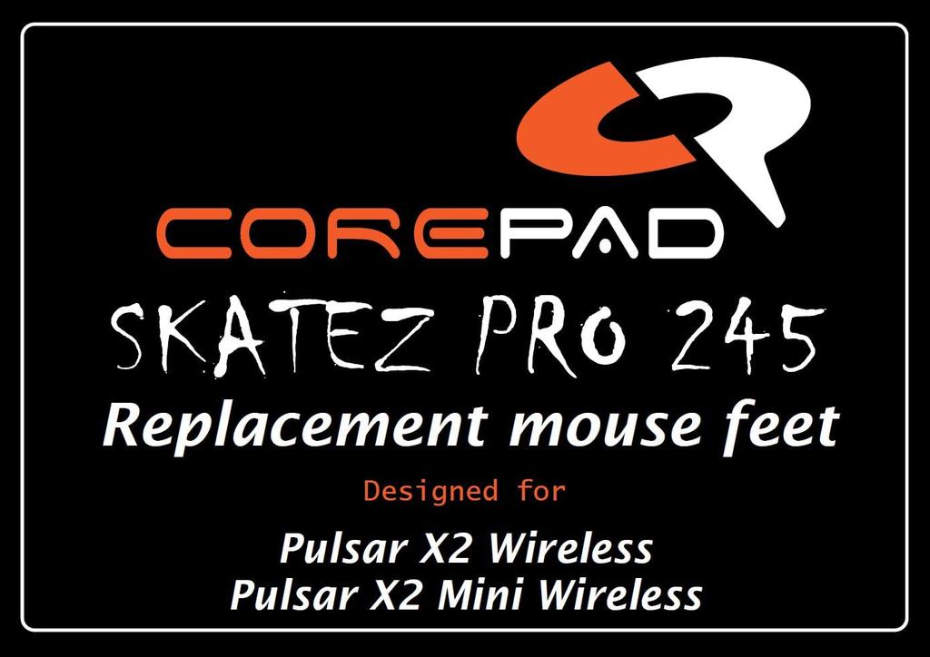 Corepad Scatez PRO Pulsar X2 & X2 MiniPulsar X2V2 & X2V2 MiniPulsar X2A & X2A MiniPulsar X2H & X2H Mini Mouse Sole 2set (PRO)