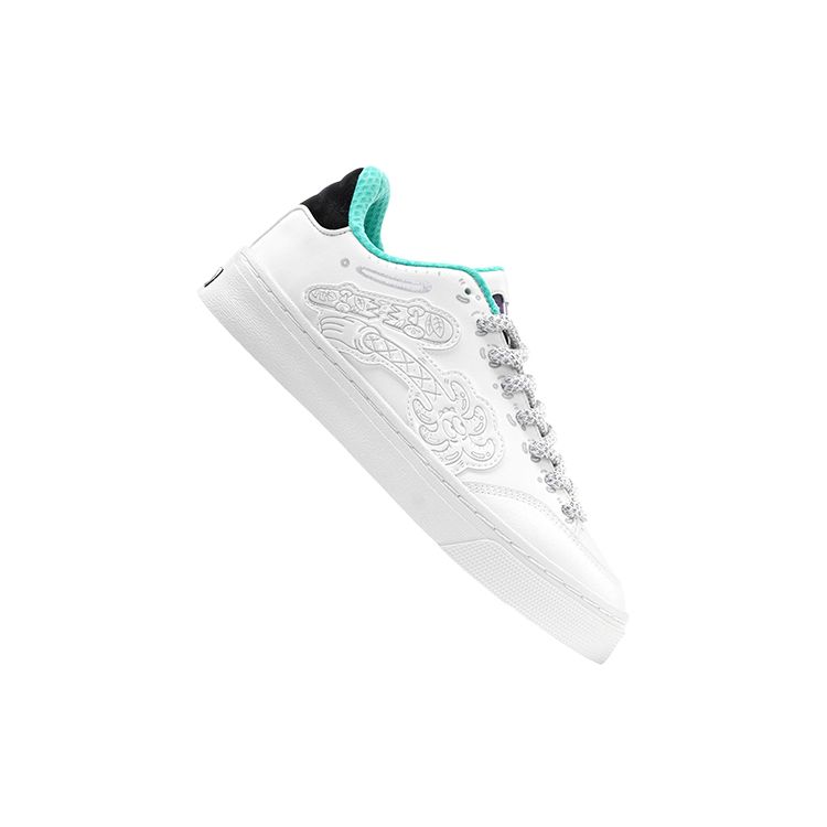 Li Ning Steven Harrington X  Special Edition Low-Top Skateboard Culture Sneakers Women Sneakers White AECS070-2